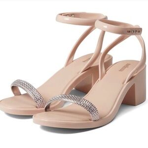 New Melissa Heeled nude sandals